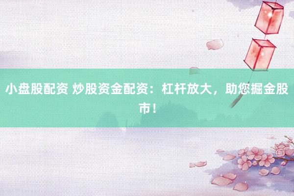 小盘股配资 炒股资金配资：杠杆放大，助您掘金股市！