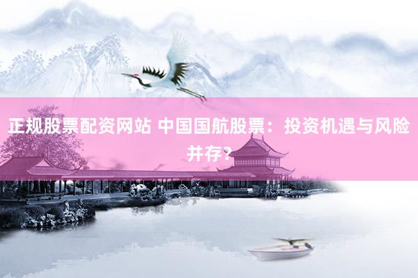 正规股票配资网站 中国国航股票：投资机遇与风险并存？