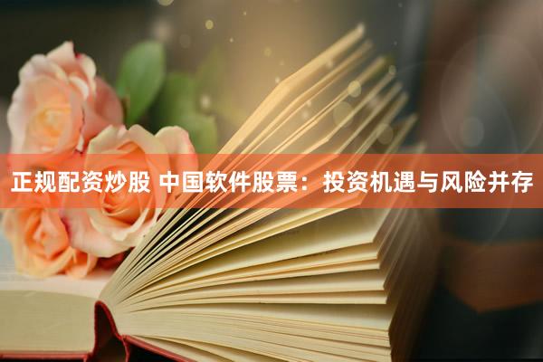 正规配资炒股 中国软件股票：投资机遇与风险并存
