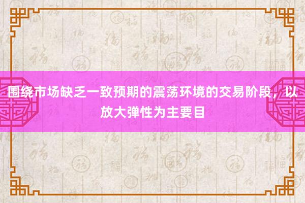 围绕市场缺乏一致预期的震荡环境的交易阶段，以放大弹性为主要目