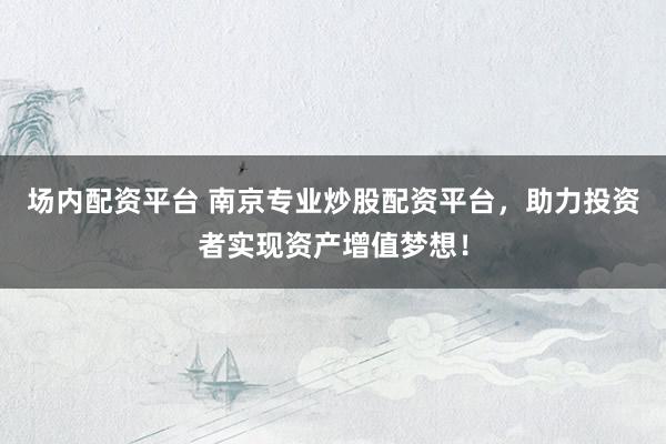 场内配资平台 南京专业炒股配资平台，助力投资者实现资产增值梦想！